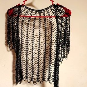 Perfect condition black beaded shawl